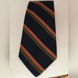 Mens Ferrell Reed Ltd. For The Hub North Carolina Striped Silk Tie Woven England
